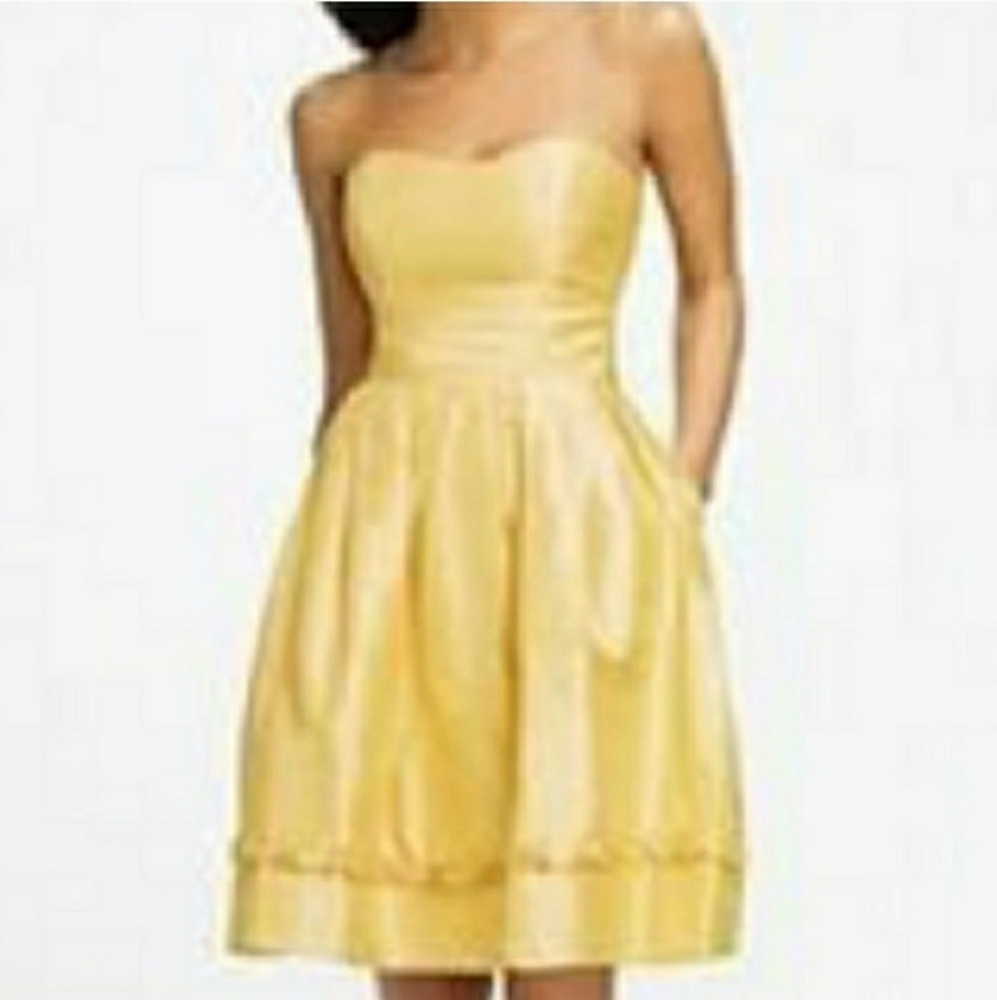 NWT Alfred Angelo Purely Silk Strapless Dress Size 6